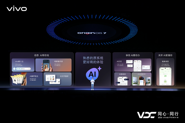 vivo召开2026开发者大会，原系统7亮相AI战略再进阶